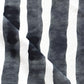 A black and white Bold Stripe Performance Fabric Slate fabric
