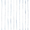 Pen Stripe Wallpaper||Indigo