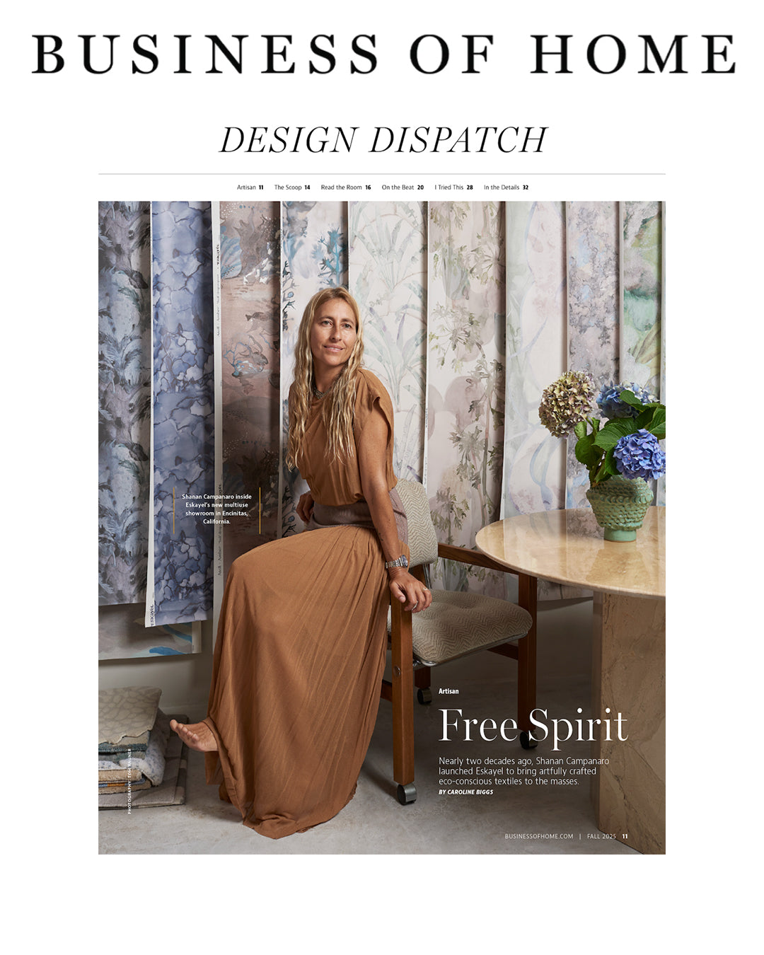 Eskayel featured in Business of Home 2025