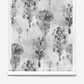 Aionas Silk Wallcovering in Phyllite, featuring a repeating watercolor pattern of abstract grey flowers and foliage on a textured white, paper-backed background.