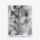 Aionas Silk Sample in Phyllite featuring a watercolor-style pattern of grey abstract branch-like shapes on a light grey background, with product information and an order sample link at the bottom.
