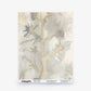 Aionas Silk Sample wallcovering featuring an abstract, watercolor-style botanical design in muted gold and gray; order sample.