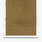 A roll of Alhelí Silk Wallcovering in Jasmine, featuring an all-over pattern of small, dense floral shapes in shades of yellow, green, and dark purple.