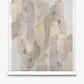Hand-painted with overlapping oval shapes in muted beige, gray, and brown tones on a white background, the Arcos Silk Wallcovering||Sol evokes abstract watercolor artistry and boasts the luxurious texture of silk wallcovering, presented elegantly on a roll.
