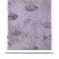 Custom silk wallcoverings in Shoal in the Cay colorway offer an underwater composition in purple.