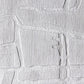 A close up of a Quotidiana Hand Knotted Rug 10' x 14' Lefko White on a white piece of paper