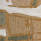 A close up of a beige and green Quotidiana Hand Knotted Rug 9' x 12' Sage design