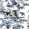Topiary Wallpaper||Indigo