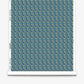 A roll of Eskayel’s Alhelí wallpaper, a tiny repeat pattern inspired by tropical light, shown in the blue-based Tide Pool colorway.