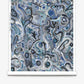 Eskayel Floripa luxury wallpaper in Nuit is a fantastical pattern in shades of blue.