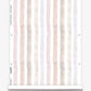 The Gradient Stripe Wallpaper||Pink Island features pastel pink, beige, and cream gradient stripes on white with a unique vertical wavy design to enhance any space.