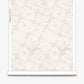 Eskayel’s Margherita wallpaper in creamy Ricotta presents floral shapes in a loose lattice.