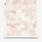 In Pieces wallpaper in Quartz, beige and pink blocks of pigment depict puzzle pieces. 