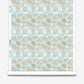 Yaya wallpaper in Brisa on a roll — beach-themed graphic botanical fabric in turquoise, taupe, and light pink | Eskayel