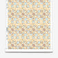 Yaya wallpaper in Husk on a roll — beach-themed graphic botanical fabric in creamy yellow, earthy brown, and light blue | Eskayel