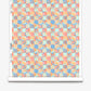 Yaya wallpaper in Punch on a roll — beach-themed graphic botanical fabric in bright pink, peach, periwinkle blue, and pale turquoise | Eskayel