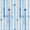 Bamboo Stripe Fabric||Azure