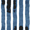Bold Stripe Fabric||Azure
