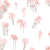 Perfect Palm Fabric||Coral