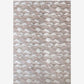  The Mani merino wool rug in Air features a neutral palette that includes white, beige, tan, and dusty pink.