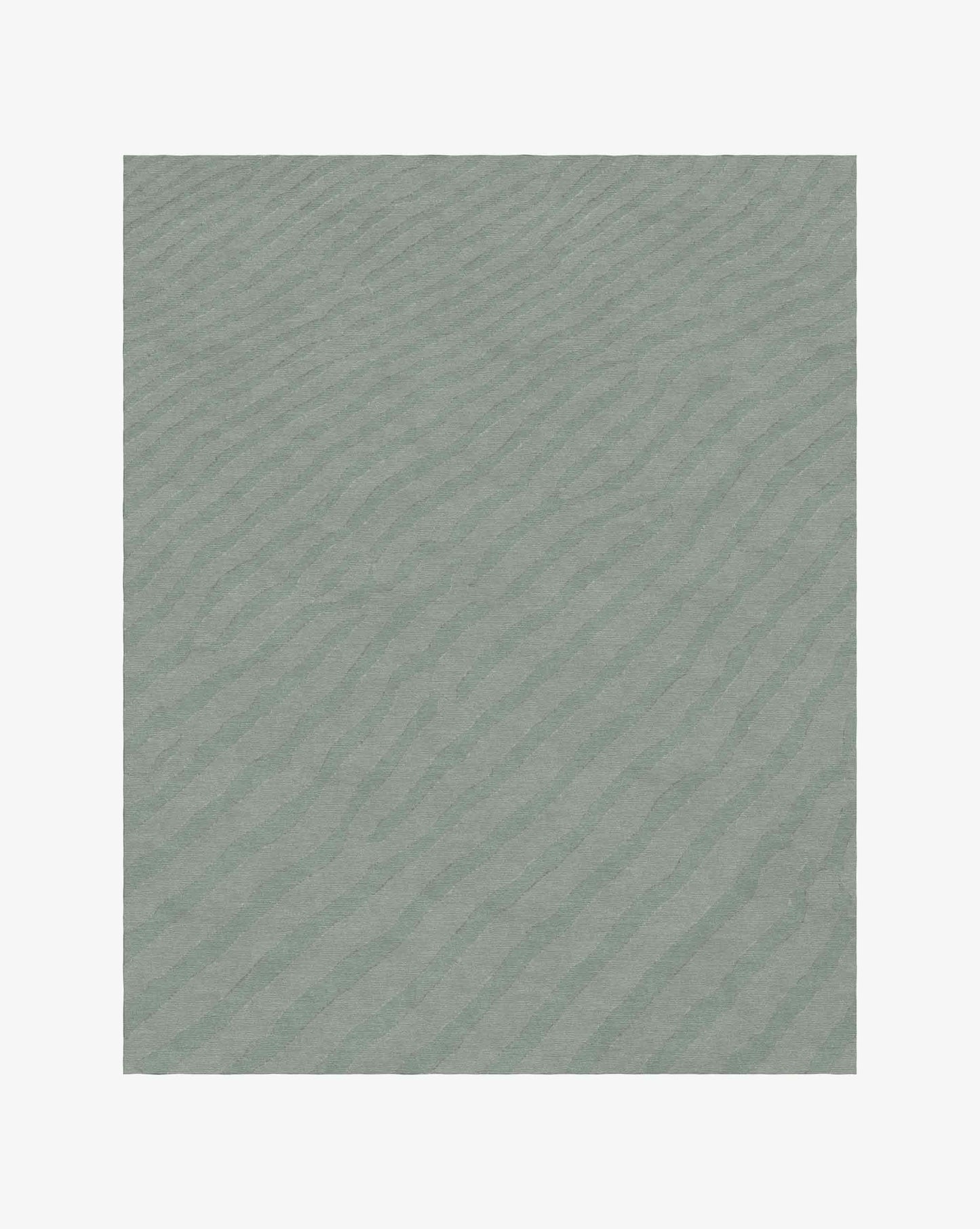 The Sand Lines rug in Sage incorporates two tones of green in soft merino wool.