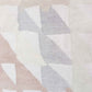 A close up of a Triangle Checks Hand Knotted Rug 5' x 8' with triangle checks on it