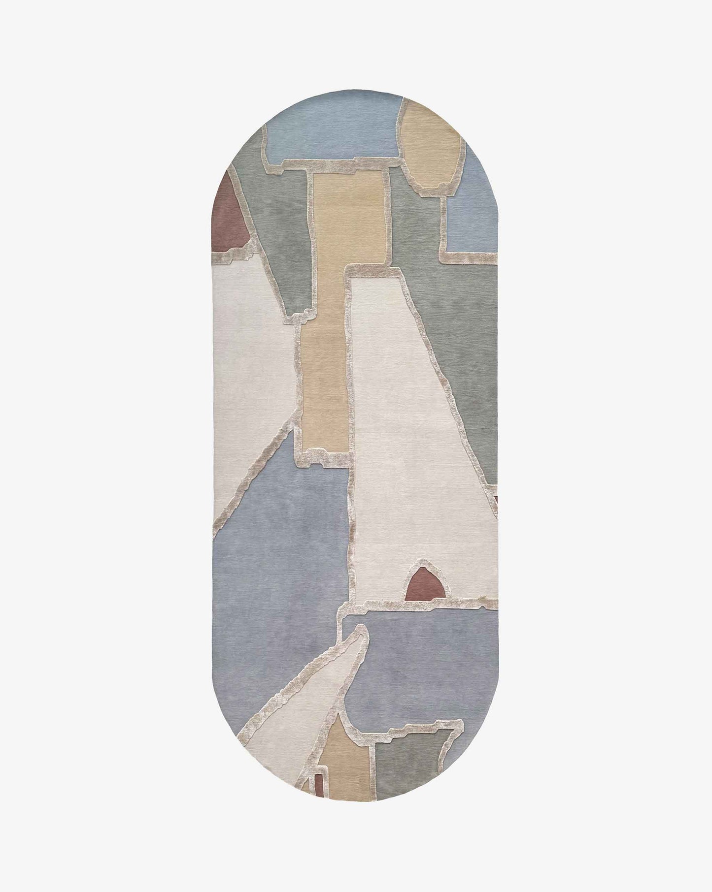 Pieces Rug in Mineral – hand-knotted studio-designed rug in multicolor | Eskayel