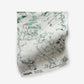 A green and white map on a piece of fabric, Alternate Fabric Ground Samples||Assorted blend.