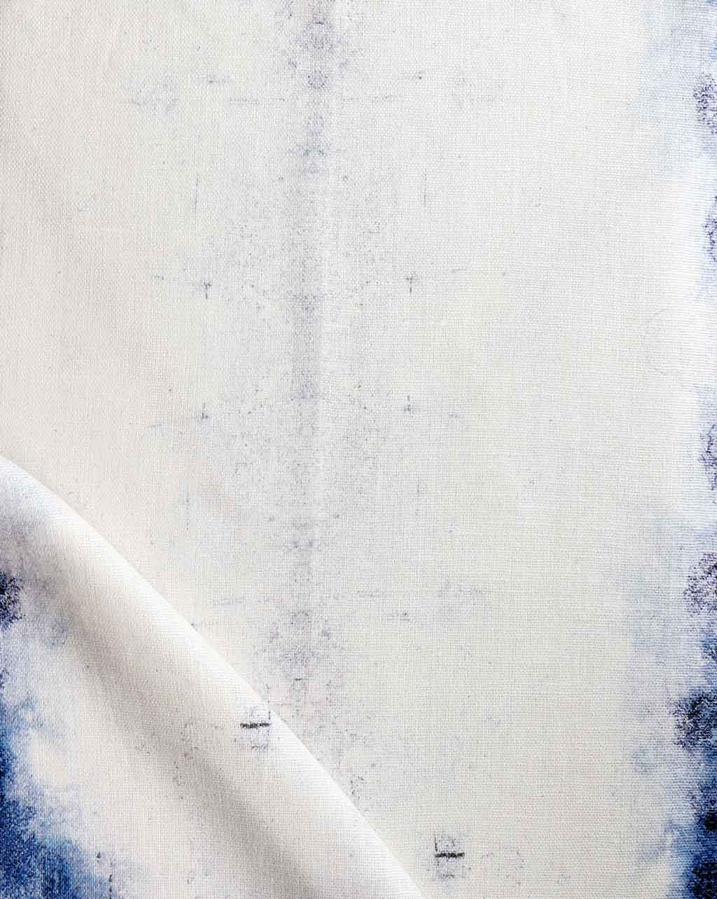 An image of an Aquarius Fabric||Indigo pattern.