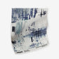 A Cherifia Fabric||Cyrrus blue and white abstract painting by Madison Stirling.