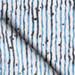 A Drippy Stripe Fabric||Azure pattern on a white background.