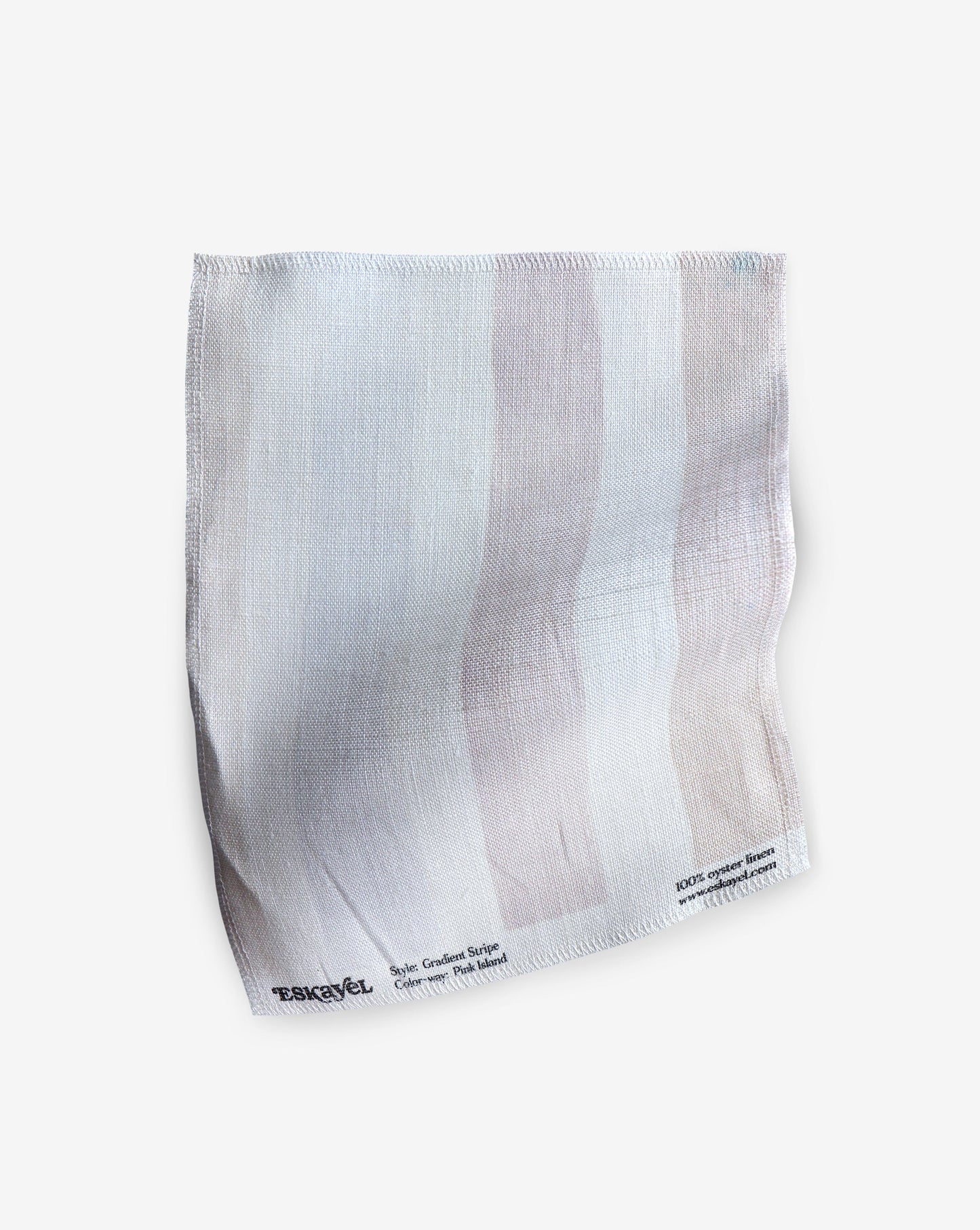 A fabric with a enduring design featuring Gradient Stripe Fabric Pink Island