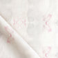 A high-end luxury Icelandic Mist Fabric Rose with pink and Icelandic Mist flowers on it