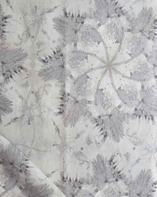 A Laurel Forest Fabric with a floral pattern, perfect for creating a tropical atmosphere