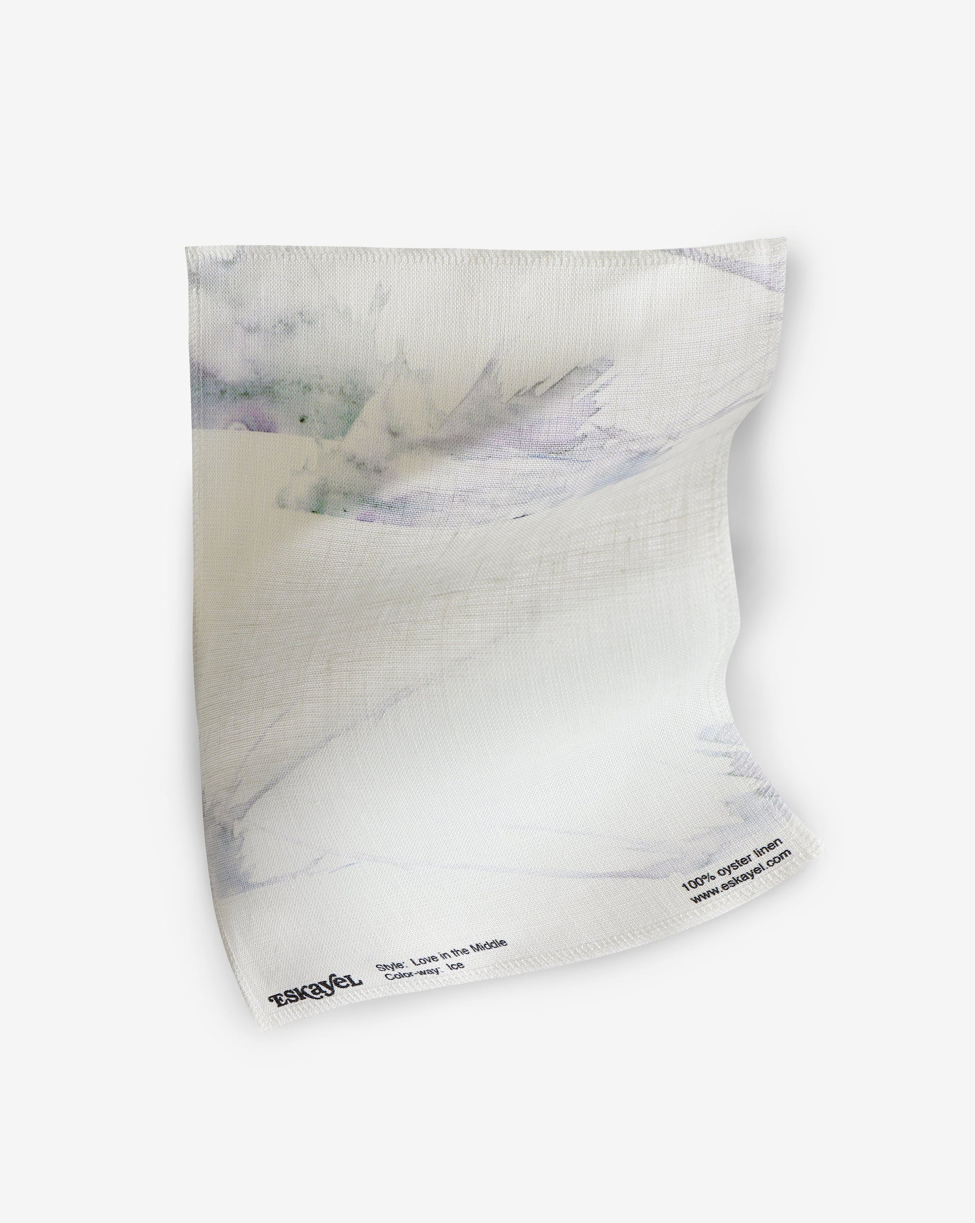 A Love in the Middle Fabric Ice sheet with a purple and white pattern, perfect for showcasing watercolor artwork