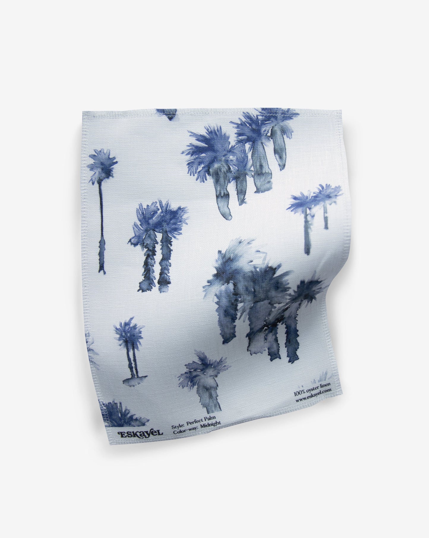 Perfect Palm Fabric Sample||Midnight