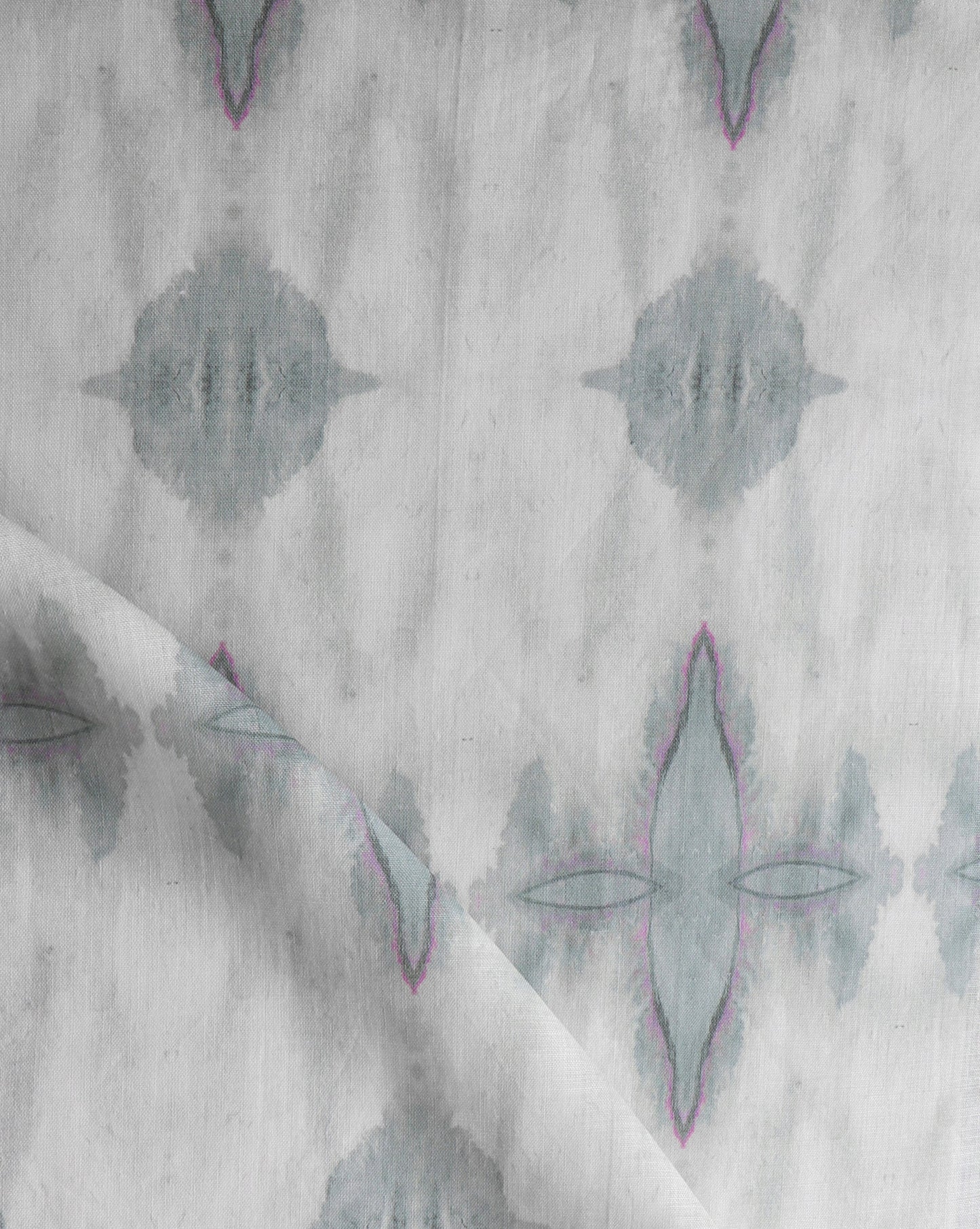 A close up of Ripple Fabric||Pearl luxury high-end textiles with blue and purple colorways.