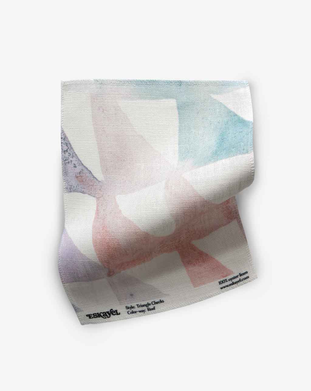 Triangle Checks Fabric Sample||Reef