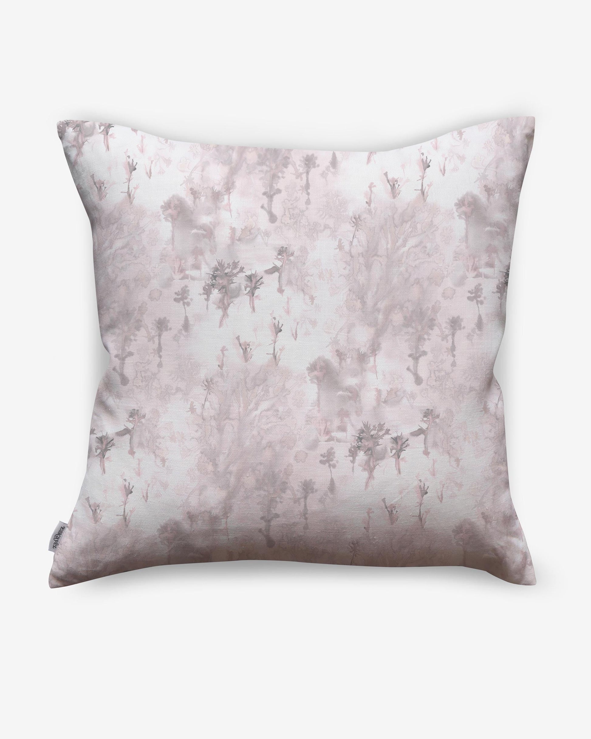 A Emvasia Pillow Alba luxury fabric pillow with a pink and white floral pattern