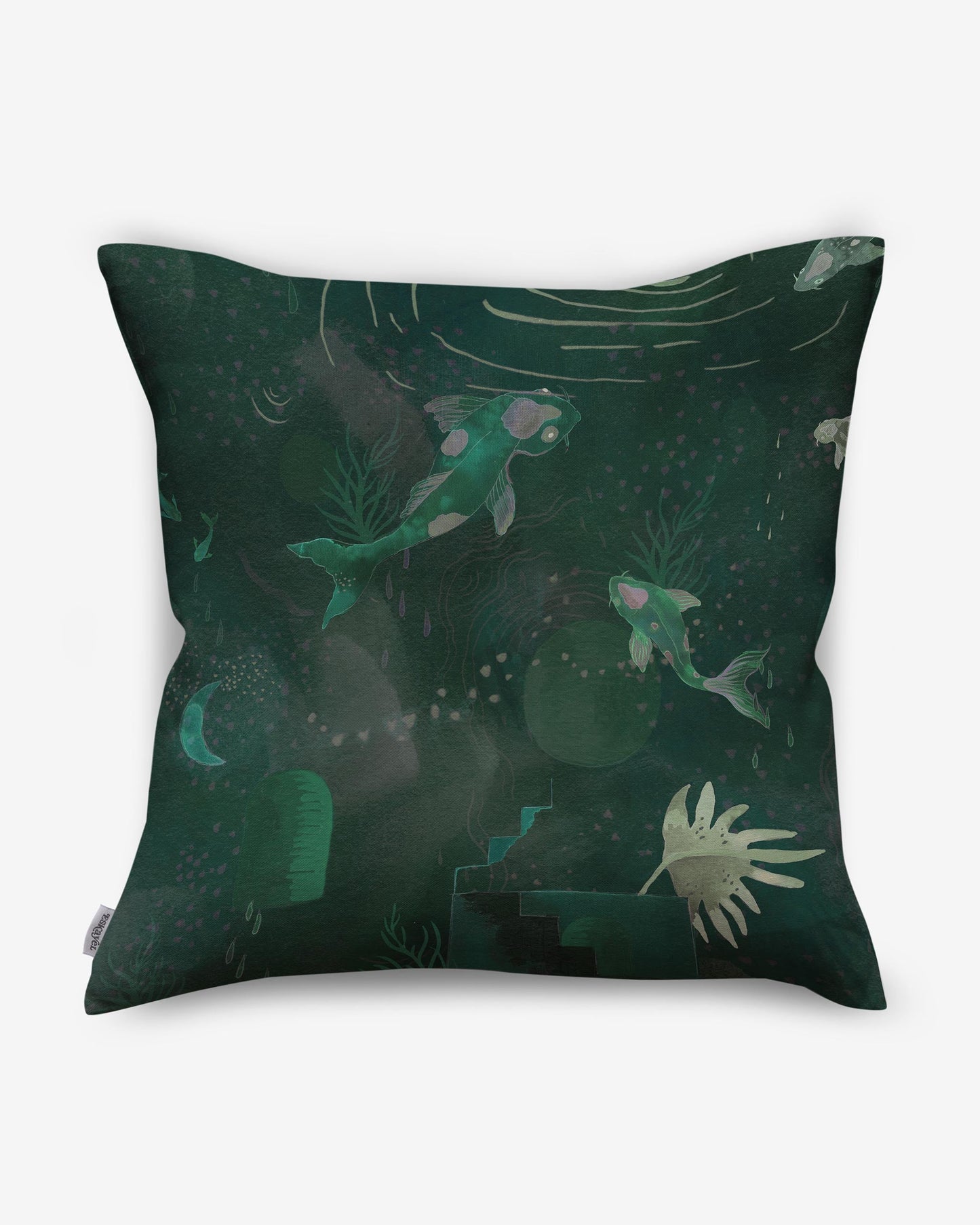 Water Signs Pillow||Emerald