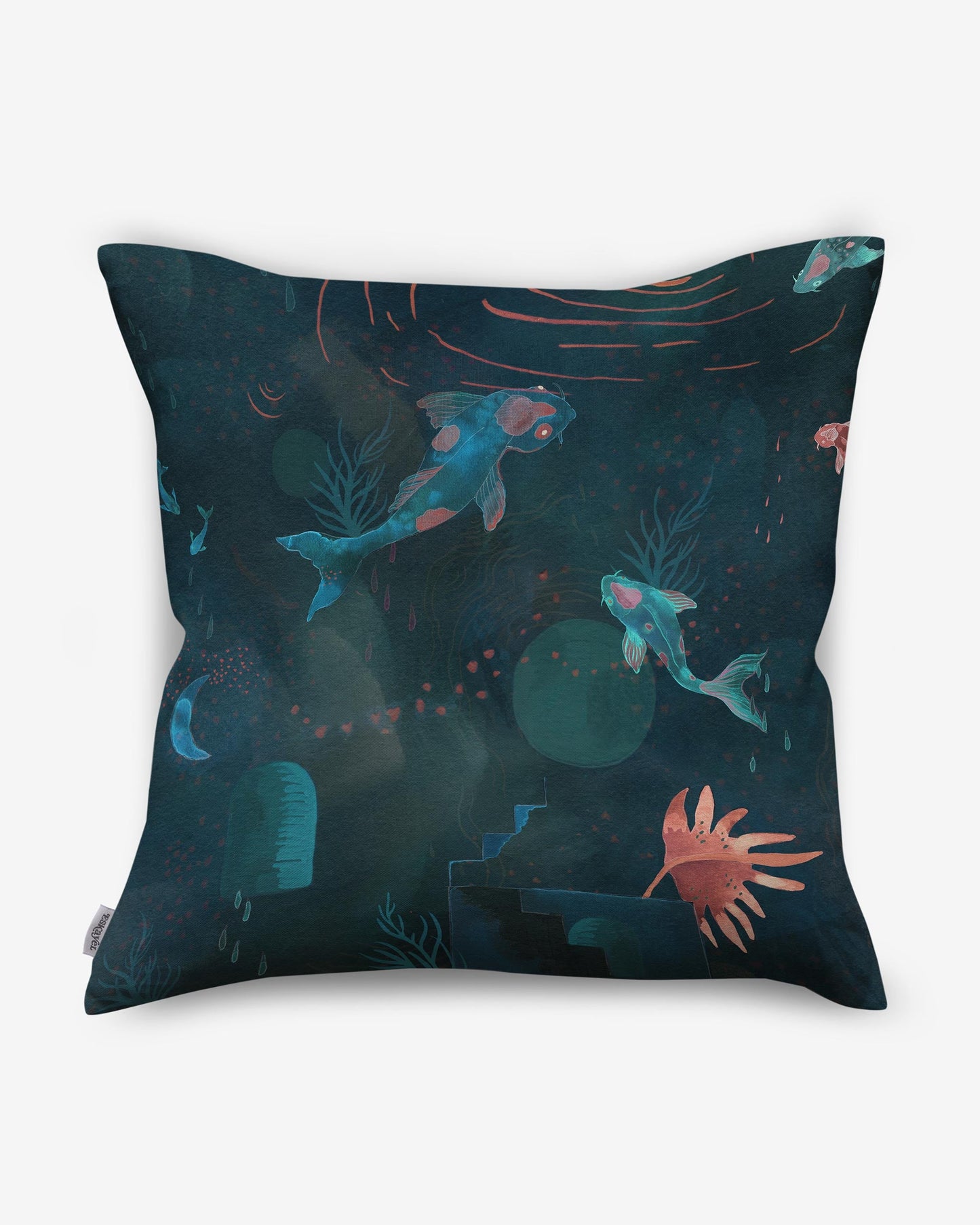 Water Signs Pillow Turquoise Mermaids pillow
