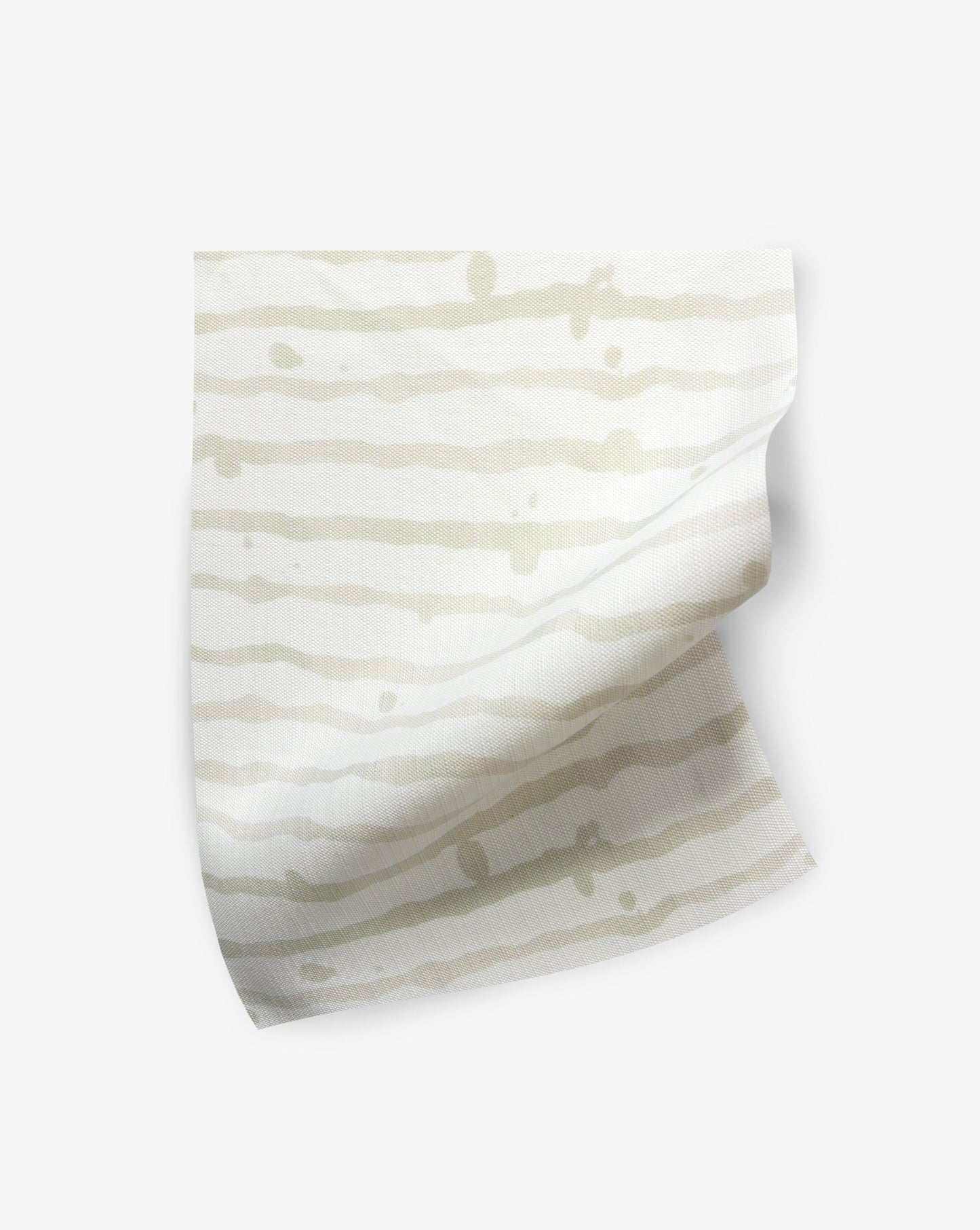 A Drippy Stripe Performance Fabric Sand with a nautical colors pattern on top of a white background