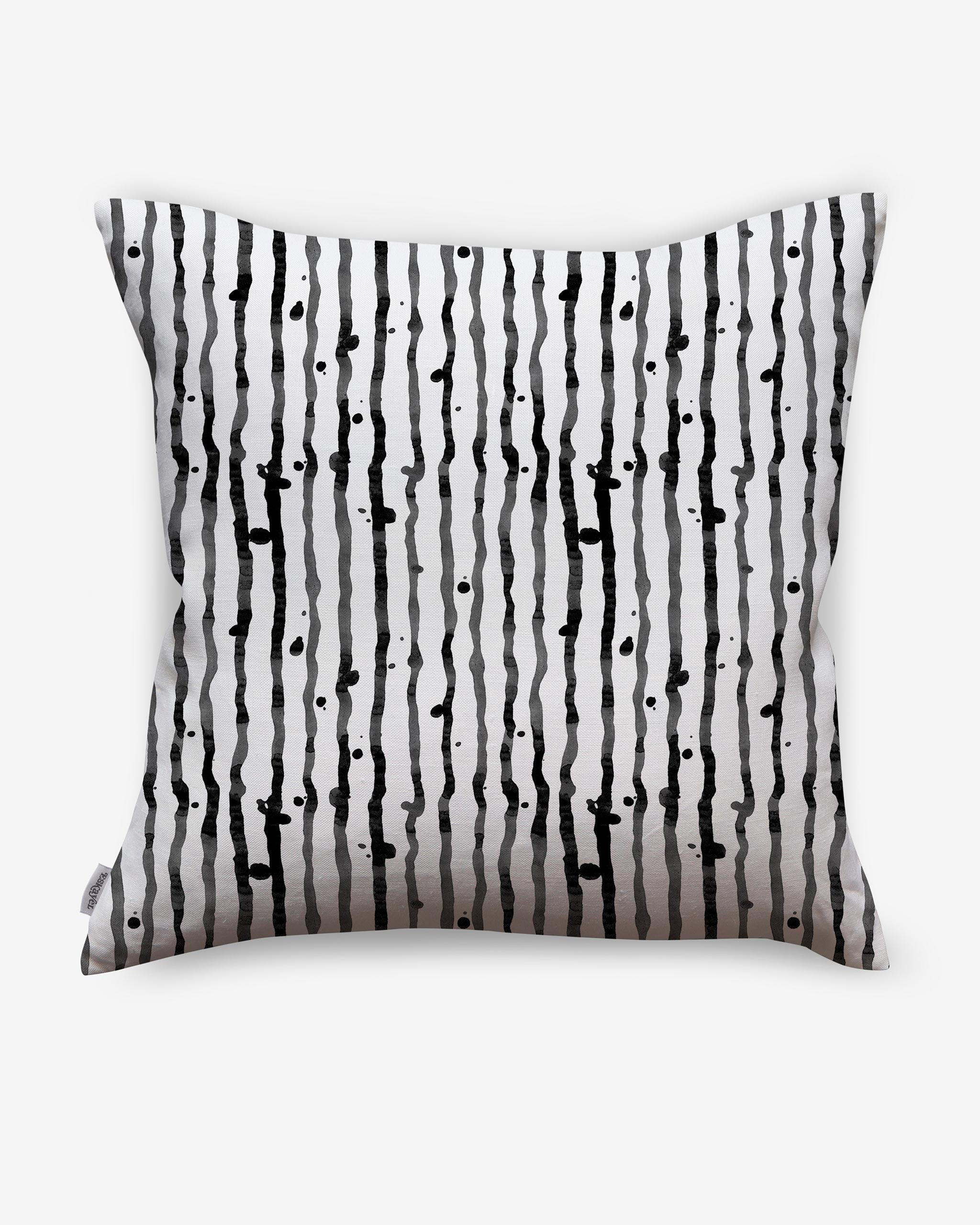 Black white discount stripe outdoor pillow