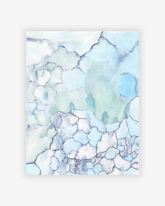 A beautiful Salt Flat Print by the artist and Eskayel founder on a white background
