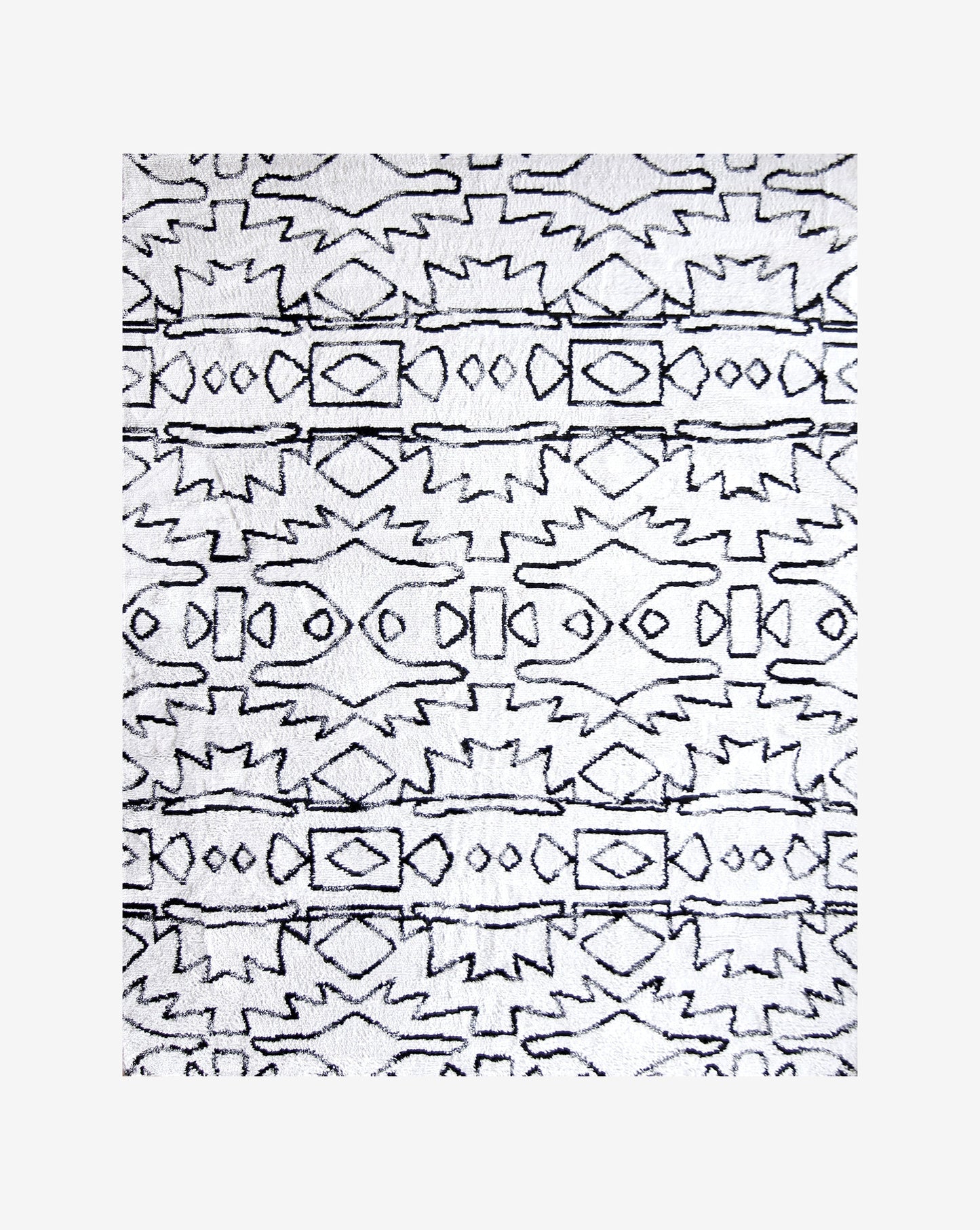 a silk hand knotted rug