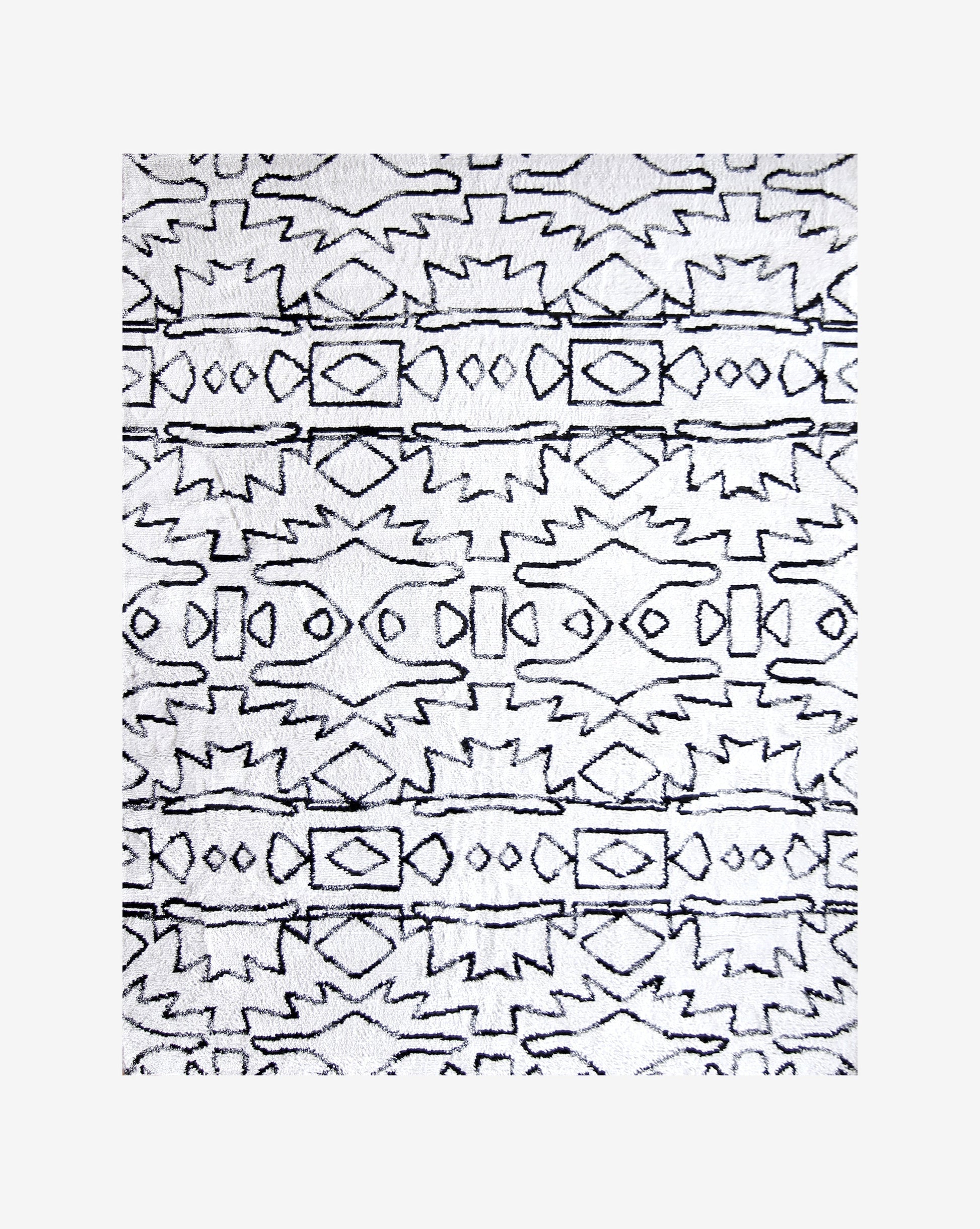 a silk hand knotted rug
