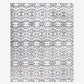 A monochrome Akimbo 5 Flatweave Rug Black And White with a geometric pattern