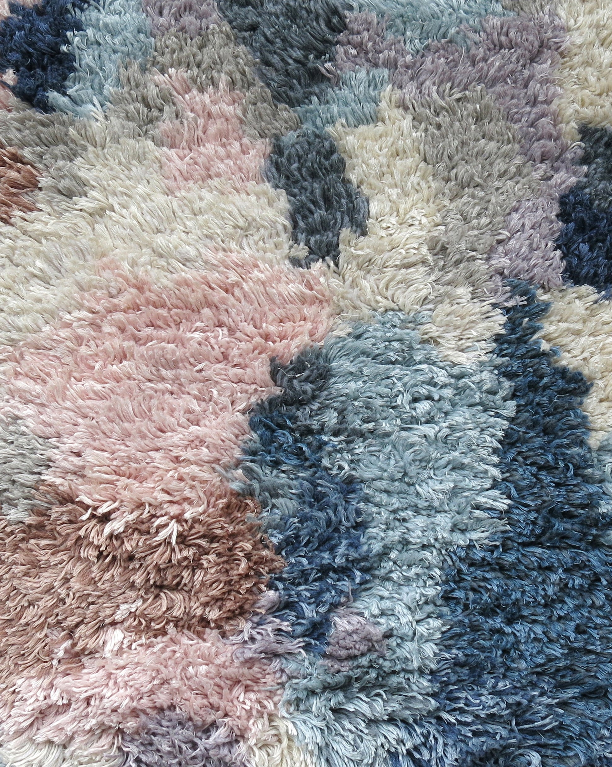 A close up of a luxury handmade Balboa Hand Knotted Rug Multi from the Presidio Collection