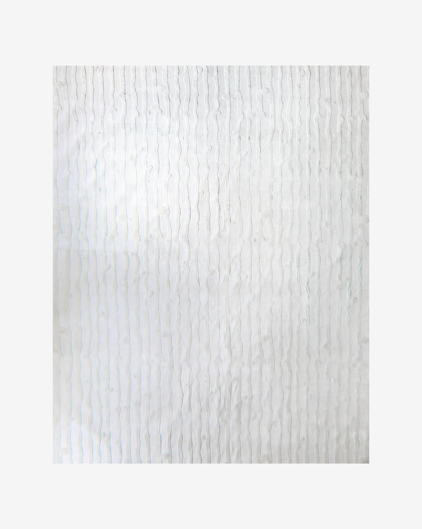Drippy Stripe Hand Knotted Rug||Lefko White