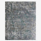 A grey and green Kotoubia Hand Knotted Rug with a camouflage pattern